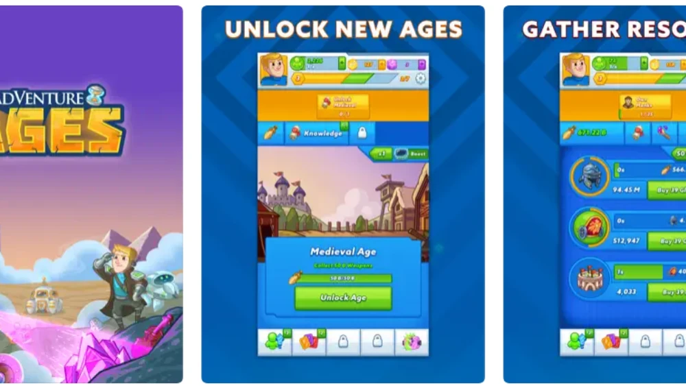 AdVenture Ages: Idle Clicker screenshot