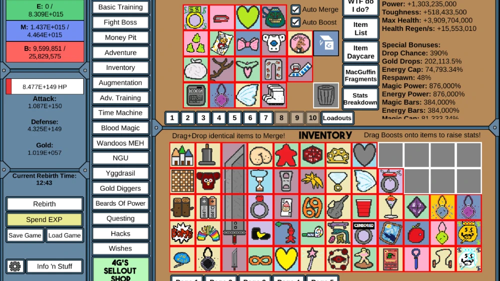 NGU IDLE screenshot